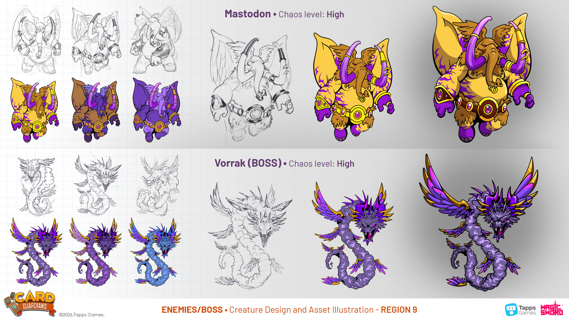 Enemy concept art for Card Guardians by Magic Sword Studio for Tapps Games (19 of 19)